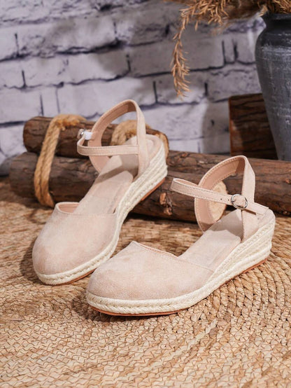 Sandalias Cuña Albaricoque