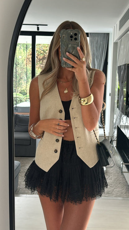 FALDA LARA | NEGRO