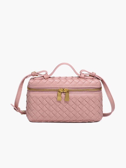 BOLSO BAÚL TRENZADO DOBLE CREMALLERA